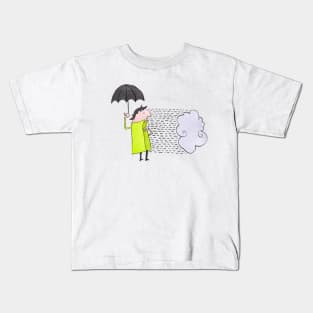 Horizontal rain Kids T-Shirt